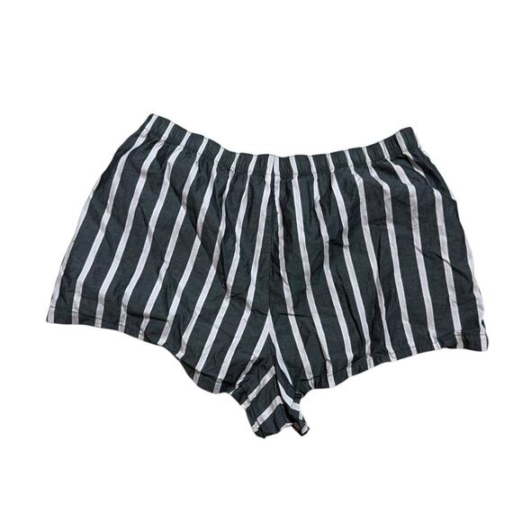 Women’s Victoria Secret Sleep Lounge Boxer Style Shorts XL Pink Gray Stripes - Picture 2 of 3